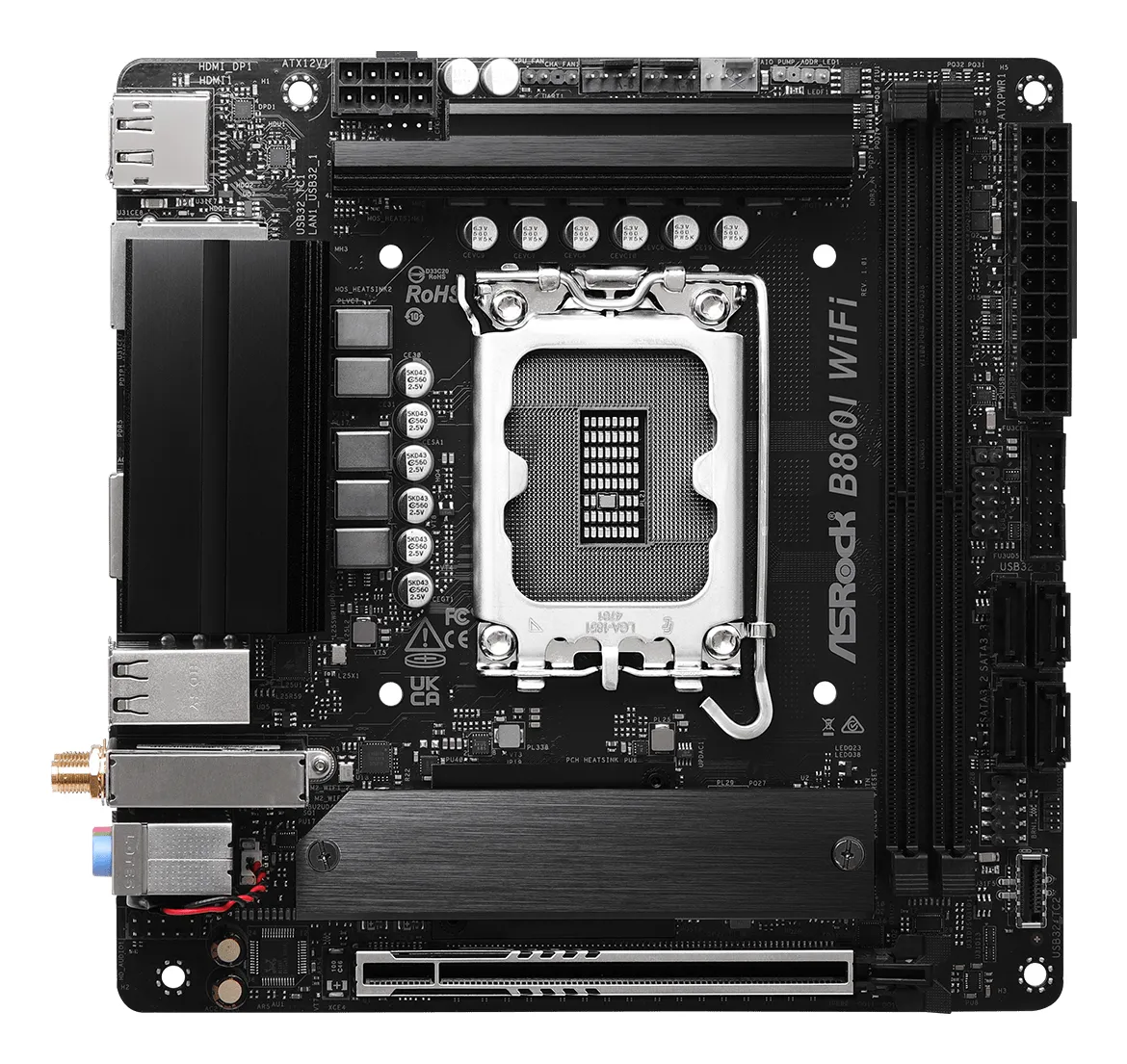 ASRock B860I WiFi 6E LGA 1851 Mini-ITX DDR5 - motherboard