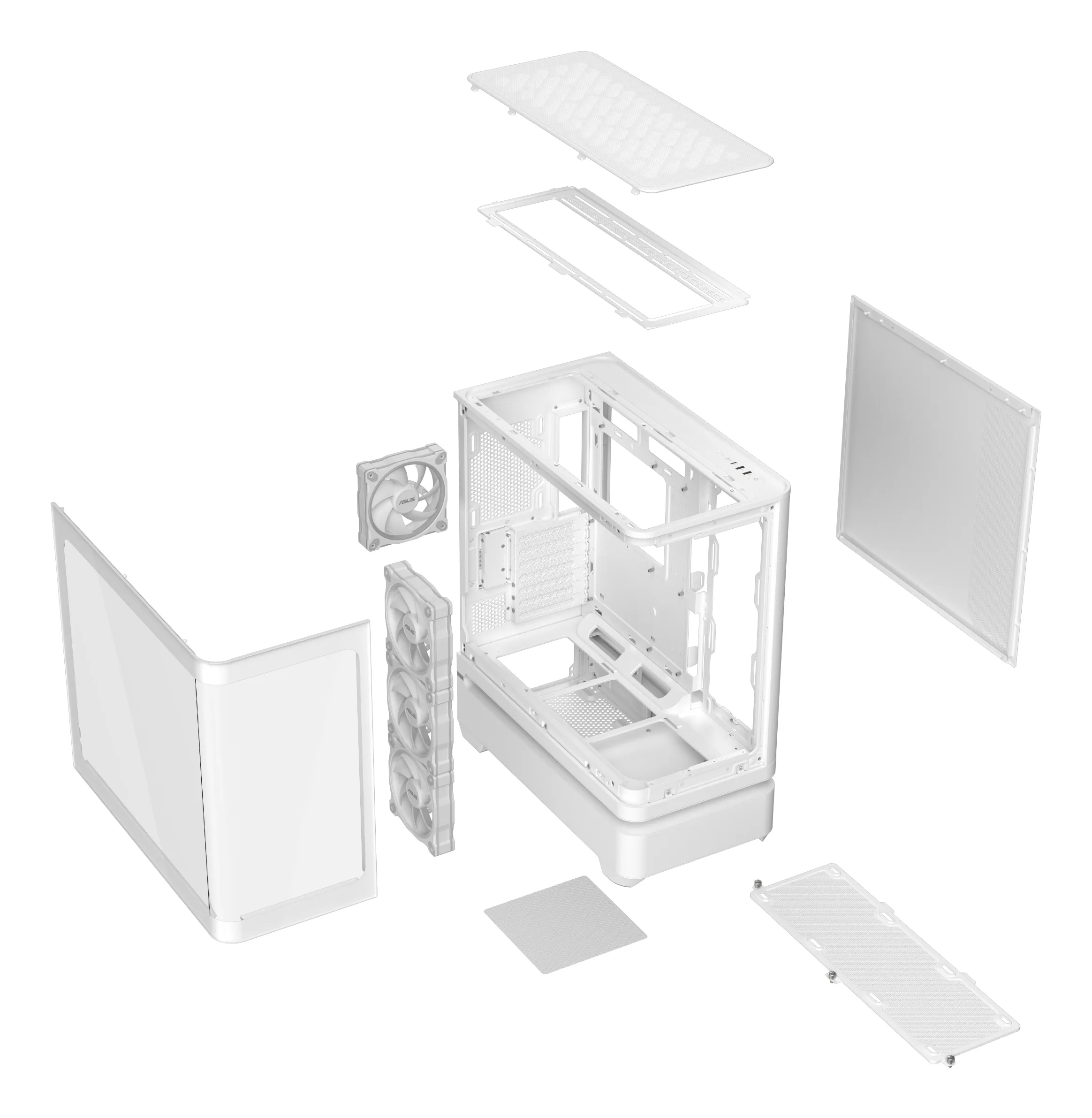 ASUS Prime AP304 ARGB -miditornikotelo ikkunalla, valkoinen
