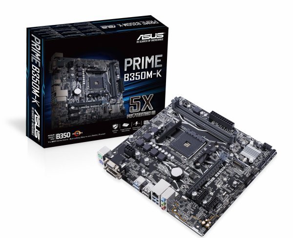 Asus PRIME B350M-K, mATX -emolevy