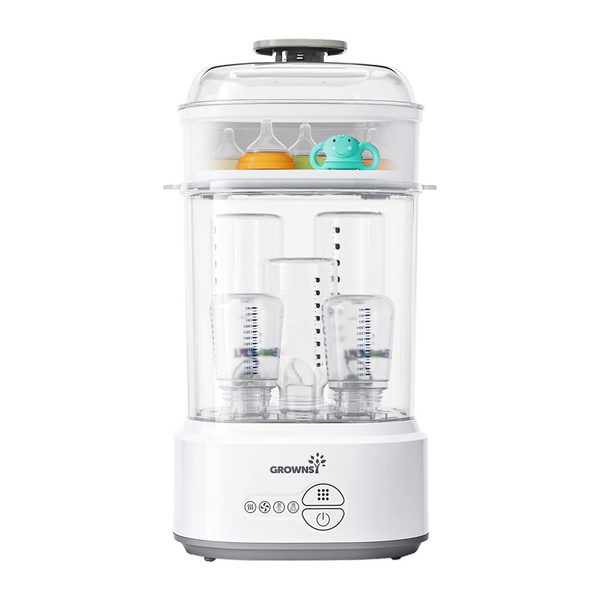 GROWNSY 916 Baby Bottle Sterilizer with Dryer, Gray