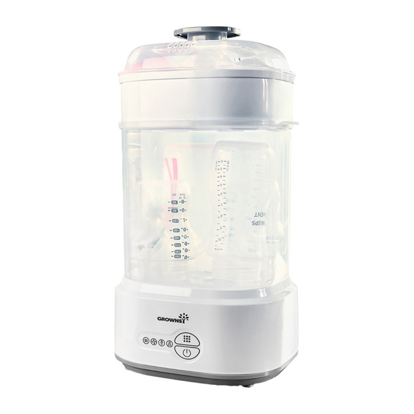 GROWNSY 916 Baby Bottle Sterilizer with Dryer, Gray
