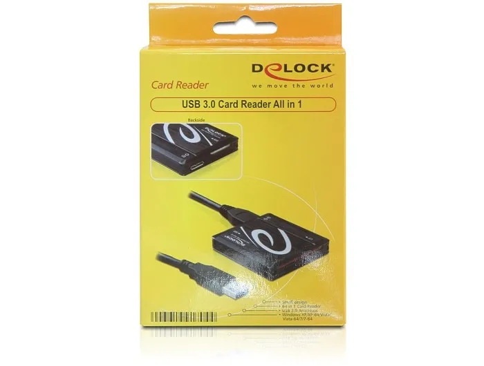 DeLOCK minneskortl&auml;sare USB 3.0