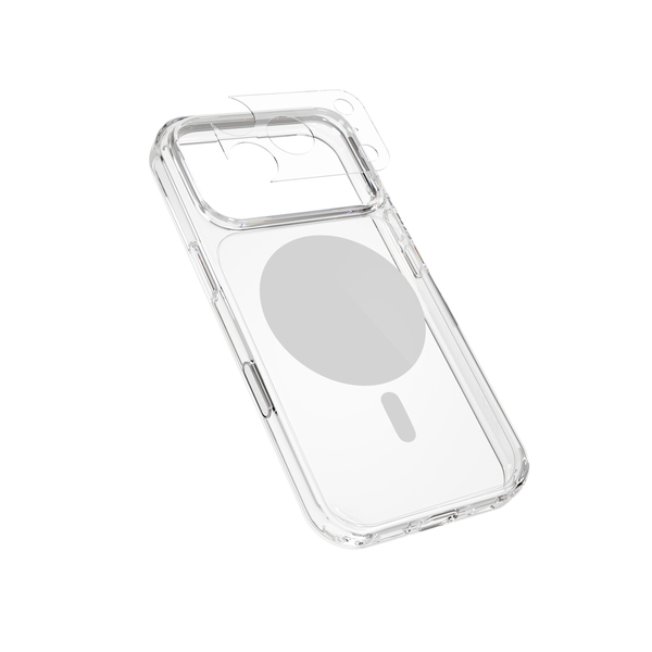 Epico Dot Mag+ Case | iPhone 17 Pro/18 Pro | Qi2  &  MagSafe Compatible | Grey | Crossbody Ready  &  Camera Island Protector