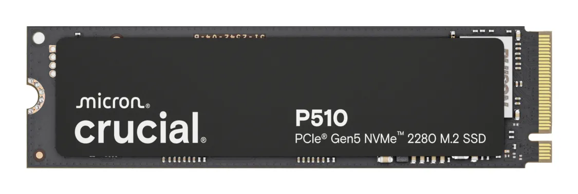Crucial® P510 2TB PCIe Gen5 NVMe 2280 M.2 SSD NVMe M.2