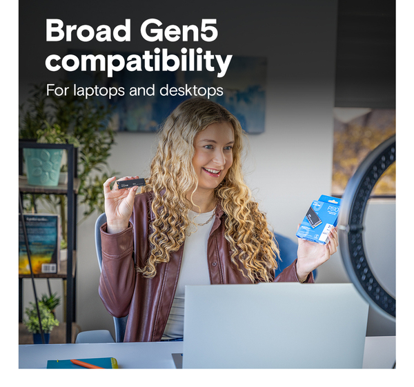 Crucial&reg; P510 2TB PCIe Gen5 NVMe 2280 M.2 SSD NVMe M.2