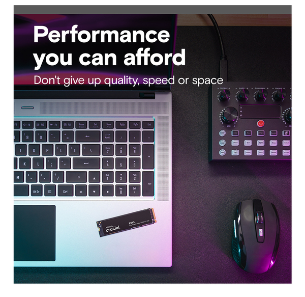 Crucial® P510 1TB PCIe Gen5 NVMe 2280 M.2 SSD NVMe M.2