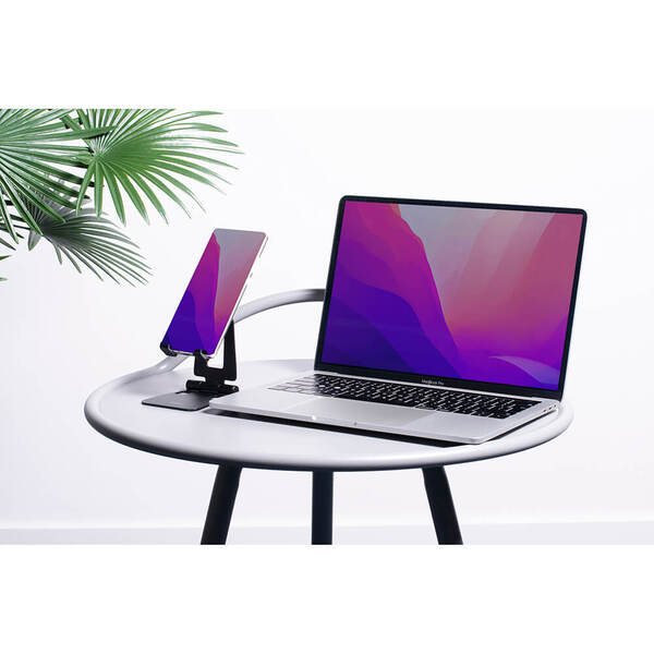 DESIRE2 Folding Phone Holder Aluminium Black