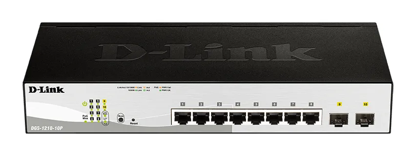 DLINK DGS-1210-10P PoE Gigabit Smart Managed Switch 10-Port Layer2
