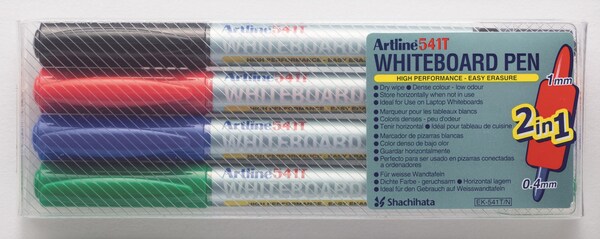 Artline 541T 2i1 Whiteboard 4/set