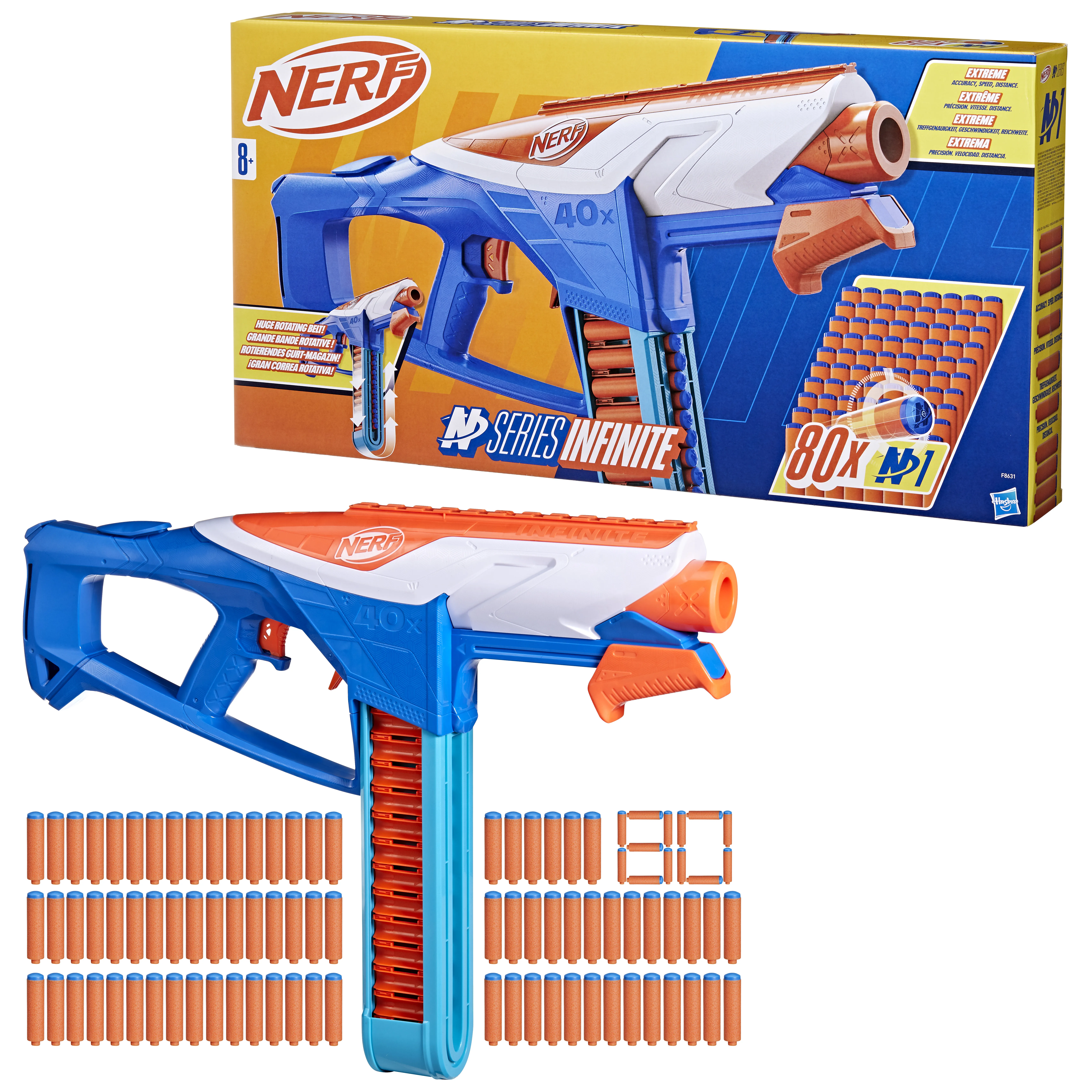 Hasbro Nerf N Series Infinite, dart blaster (blue/orange)
