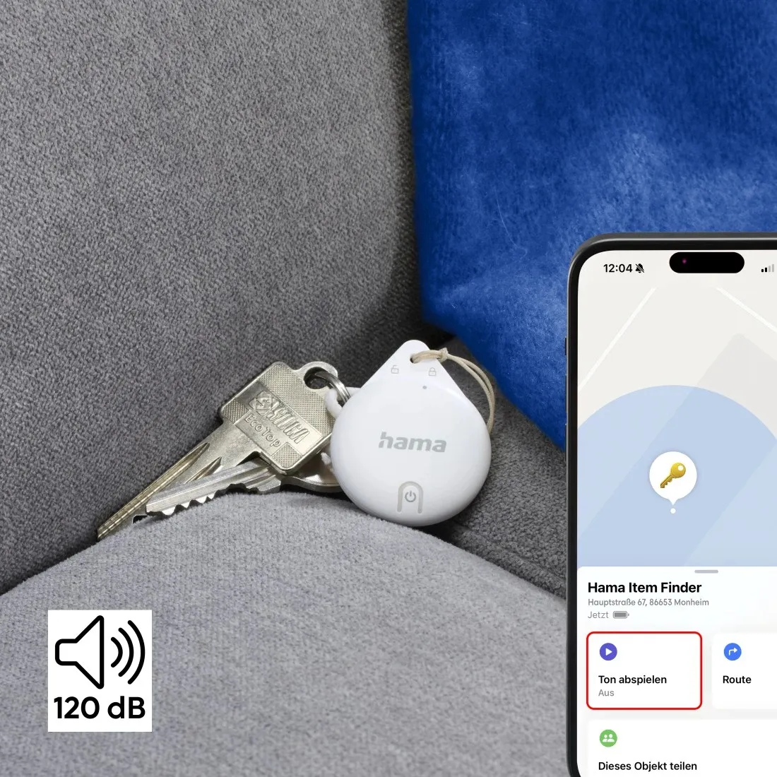 HAMA Item finder for Apple &quot;Find My&quot; App Bluetooth 1 pcs White