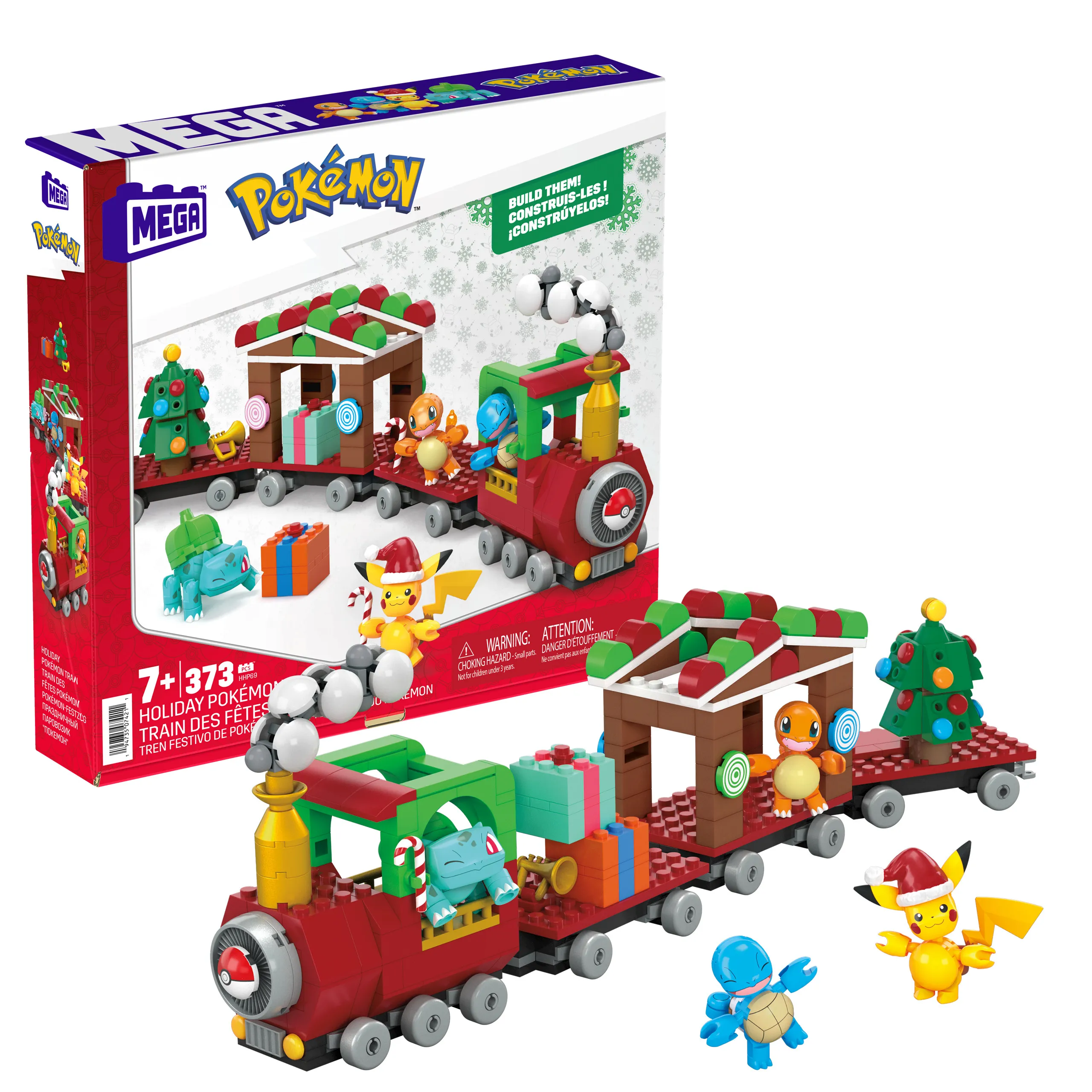 Mattel MEGA Pok&eacute;mon Holiday Train Construction Toy