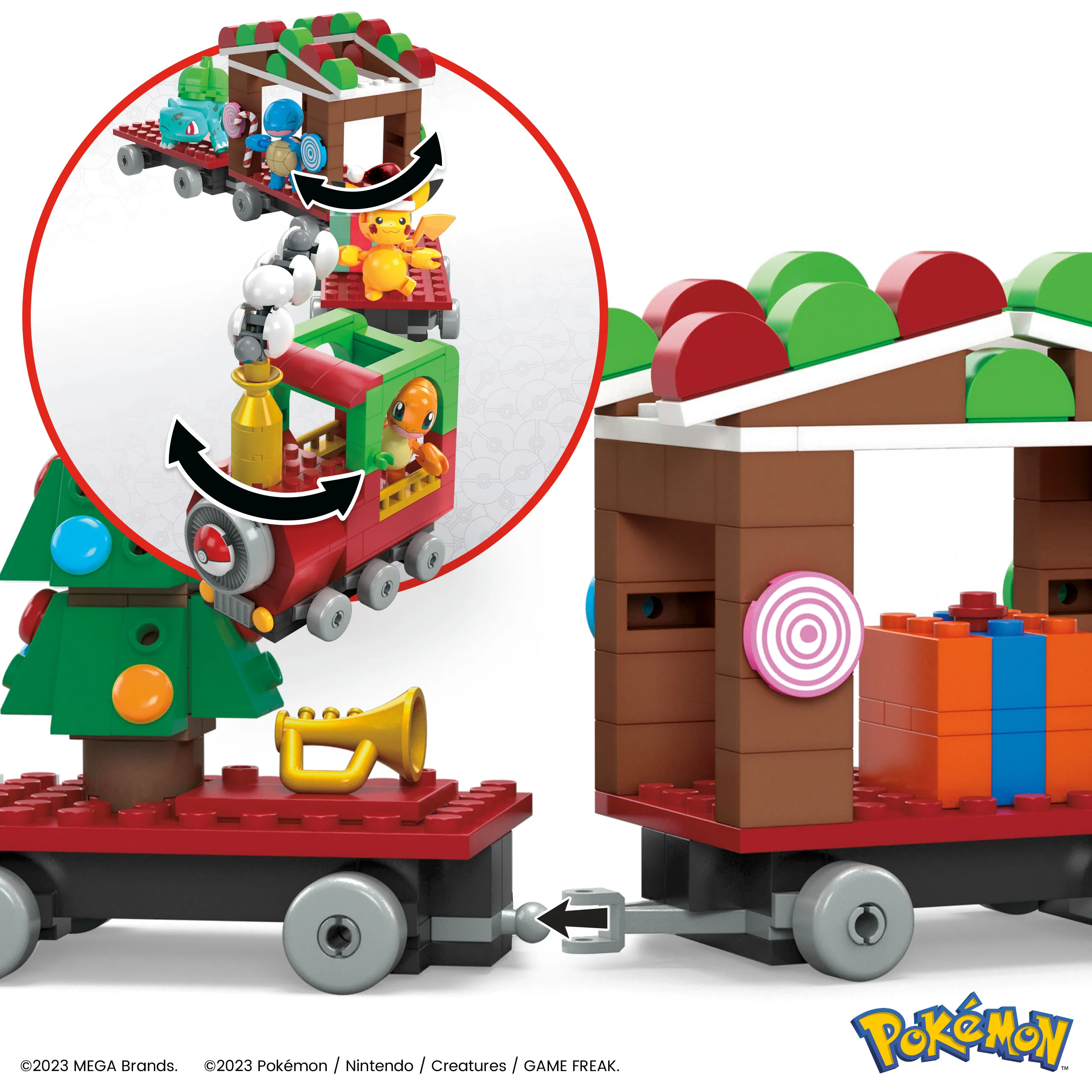 Mattel MEGA Pok&eacute;mon Holiday Train Construction Toy