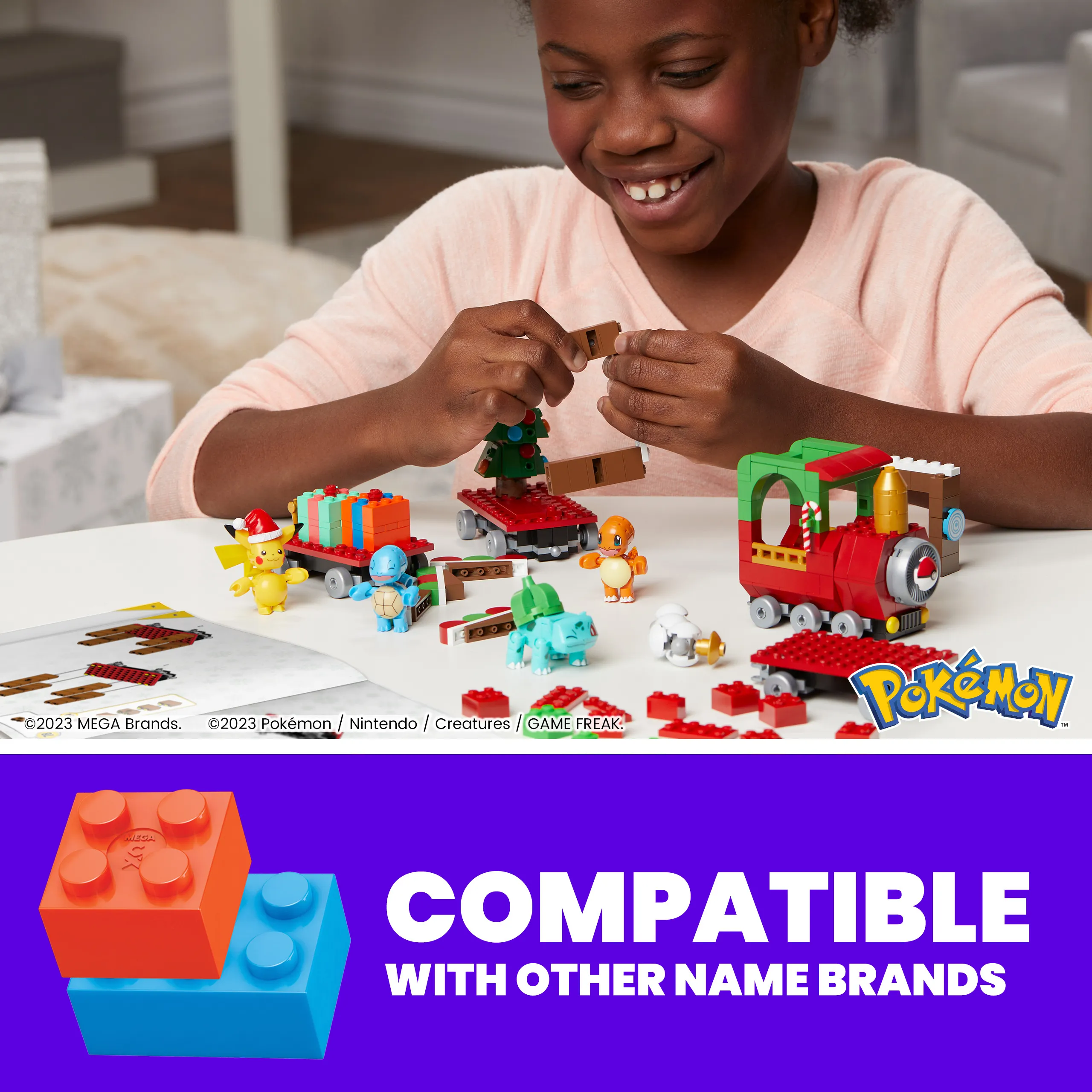 Mattel MEGA Pok&eacute;mon Holiday Train Construction Toy