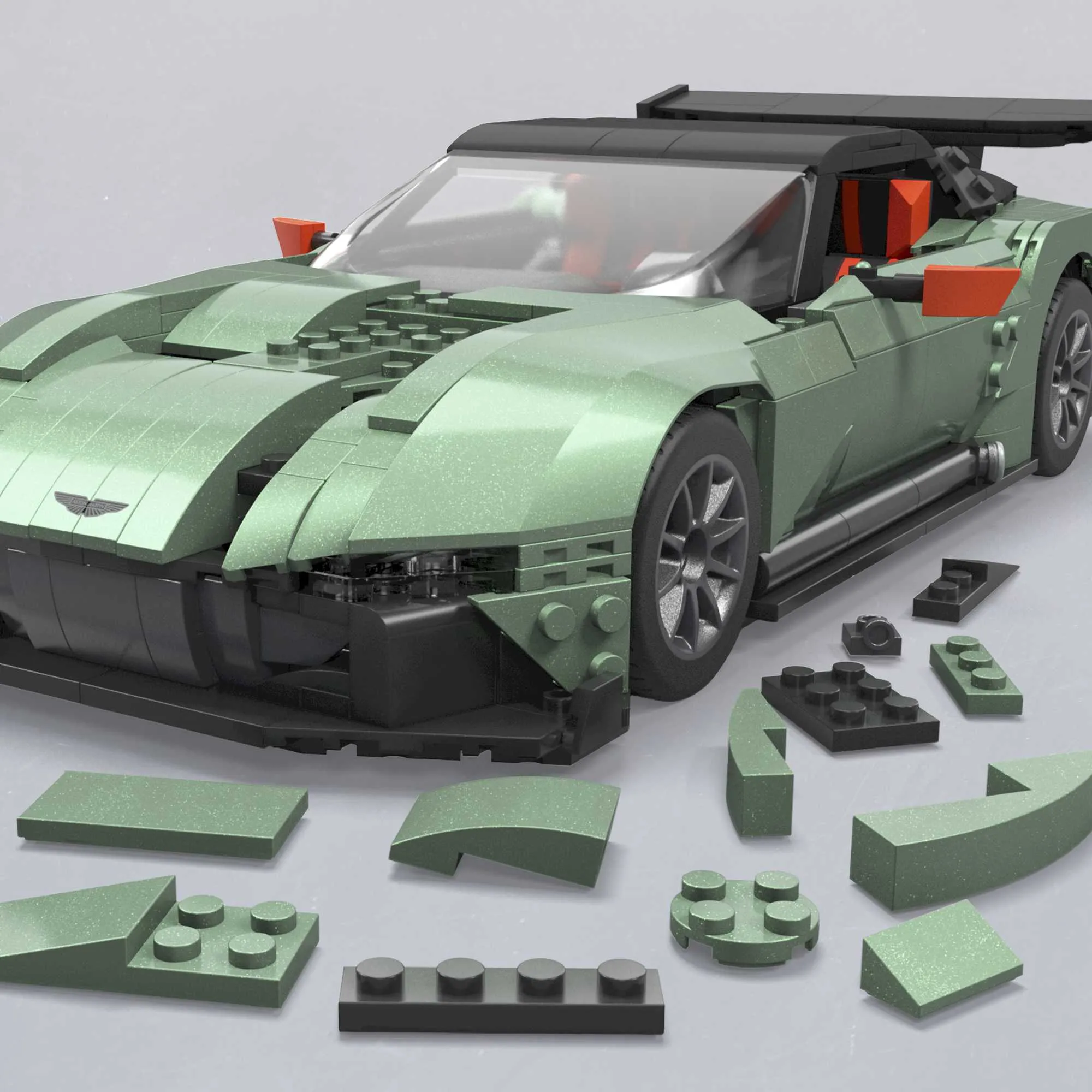 Mattel MEGA Hot Wheels Collector Aston Martin Vulcan Construction Toy (1:18 Scale)