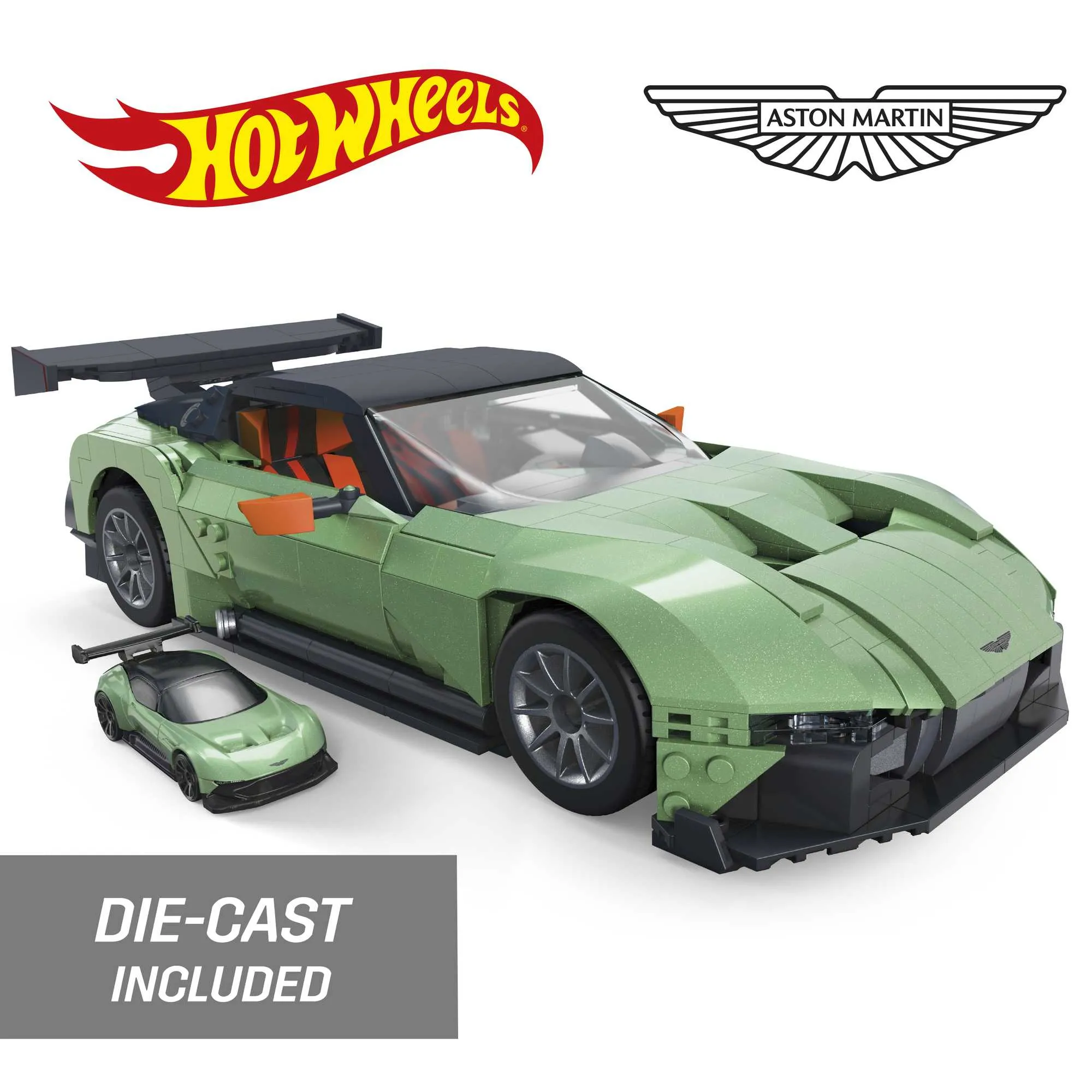 Mattel MEGA Hot Wheels Collector Aston Martin Vulcan Construction Toy (1:18 Scale)