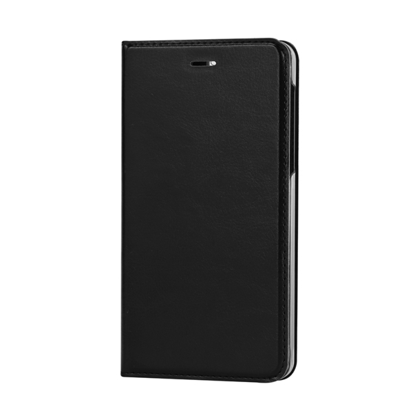 WAVE Book case kotelo RFID -suojauksella. Musta t&auml;sm&auml;istuva kotelo Nokia 6 2018. Kelkka l&auml;pin&auml;kyv&auml;. Kirjamalli. Paikat my&ouml;s maksukorteille. Materiaali laadukast