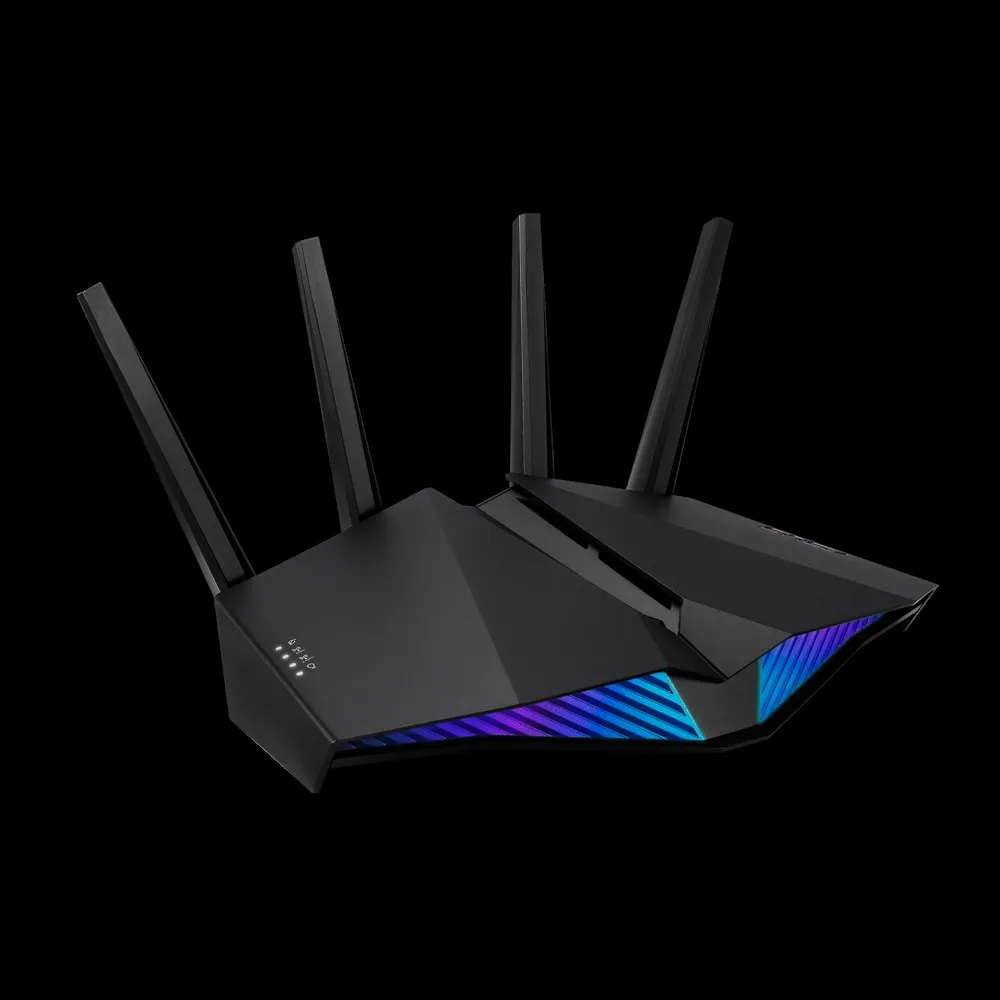 Asus RT-AX82U Dual Band, PS5 compatible, RGB lighting, WiFi 6 - gaming router