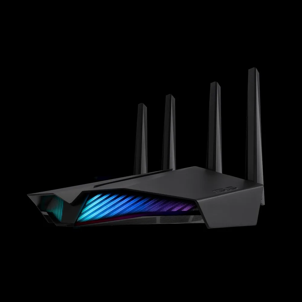 Asus RT-AX82U Dual Band, PS5 compatible, RGB lighting, WiFi 6 - gaming router