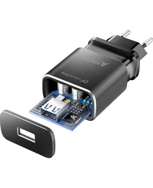 CELLULARLINE USB-C CHARGER KIT TETRA SAMSUNG BLACK