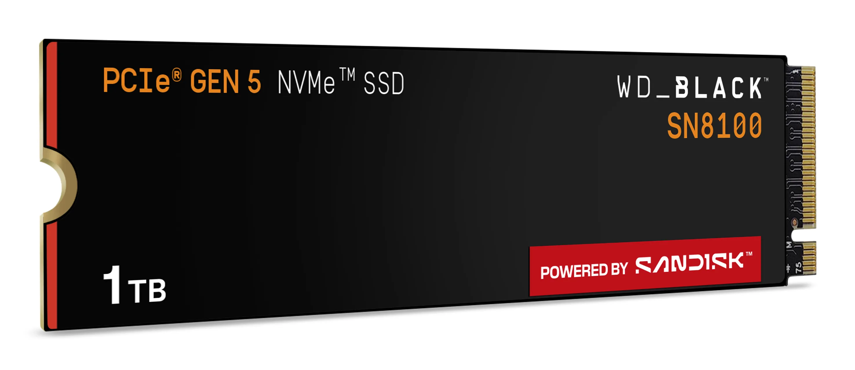 Western Digital WD_BLACK SN8100 1 Tt M.2 PCIe 5.0 x4 NVMe -SSD-levy