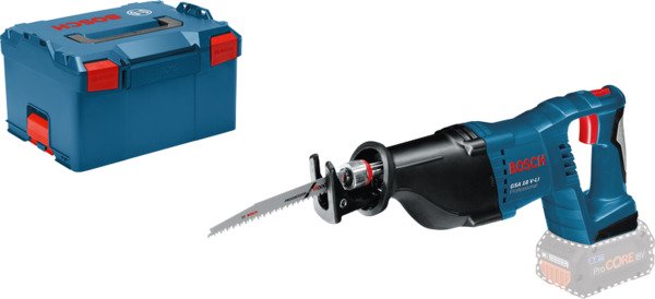 Bosch GSA 18 V-LI Professional Cordless Reciprocating Saw, L-BOXX, Without battery