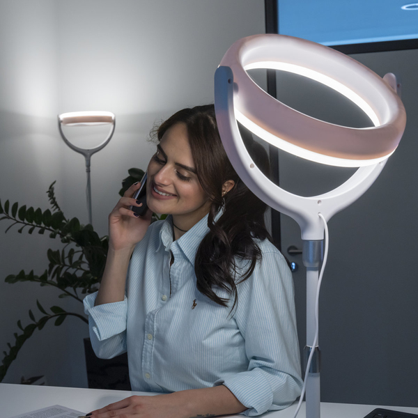 Selfie Ring Light LoomiPod Desk Lamp white