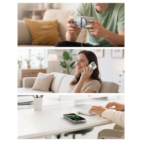 GEAR Wireless Qi2 Charger Fast Charging 15W Black