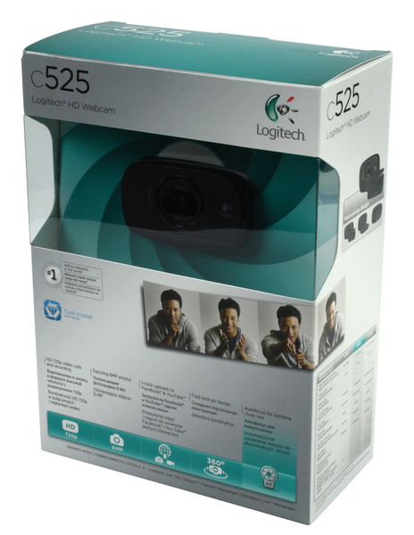 Logitech C525 HD - webbkamera, Svart Logitech C525 HD - webbkamera, Svart