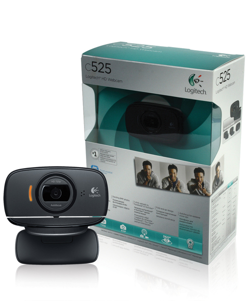 Logitech C525 HD - webbkamera, Svart Logitech C525 HD - webbkamera, Svart