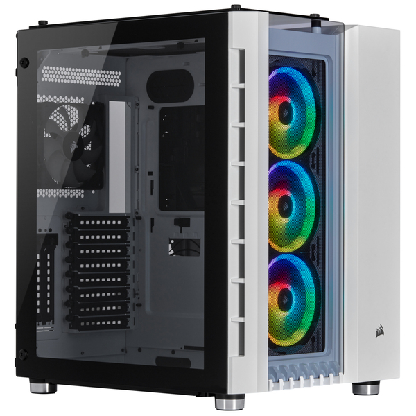 Corsair 680X RGB - miditower chassi, Vit