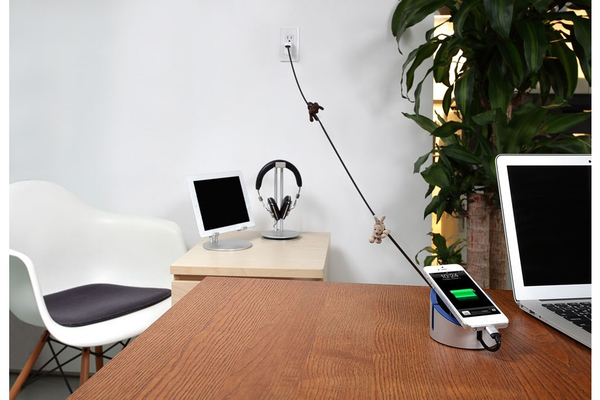 Just Mobile USB-A - Lightning - kabel, 1,5 m, Gjuten aluminium/Svart