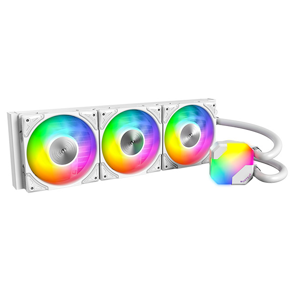 Montech Hyper Flow Digital 360mm ARGB Liquid Cooler, White
