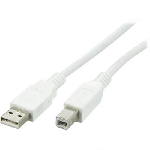 Deltaco USB-A - USB-B - cable, 2 m, White