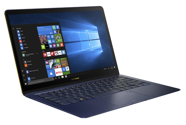 Asus 14" IPS ZenBook 3 Deluxe UX490UA, 256GB, Win 10 Home - b&auml;rbar dator, bl&aring;