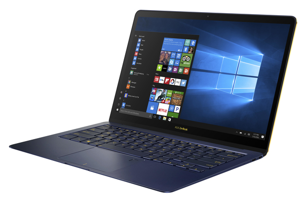 Asus 14" IPS ZenBook 3 Deluxe UX490UA, 256GB, Win 10 Home - b&auml;rbar dator, bl&aring;