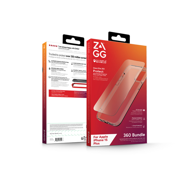 ZAGG IS BNDL Glass Elite&nbsp;360 iPhone 15 Plus Clear