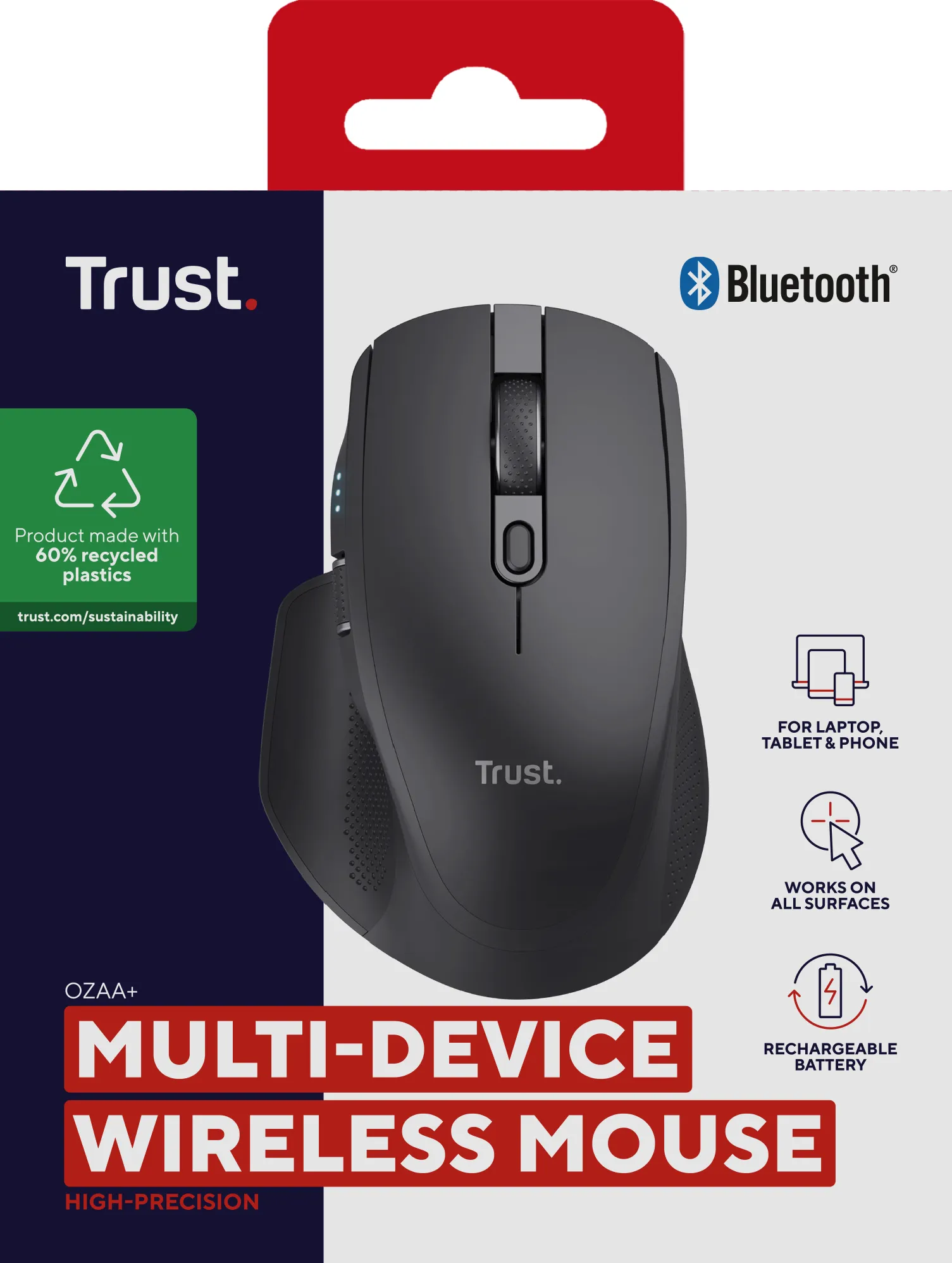 Ozaa+ Multi-Connect Wireless Mouse ECO