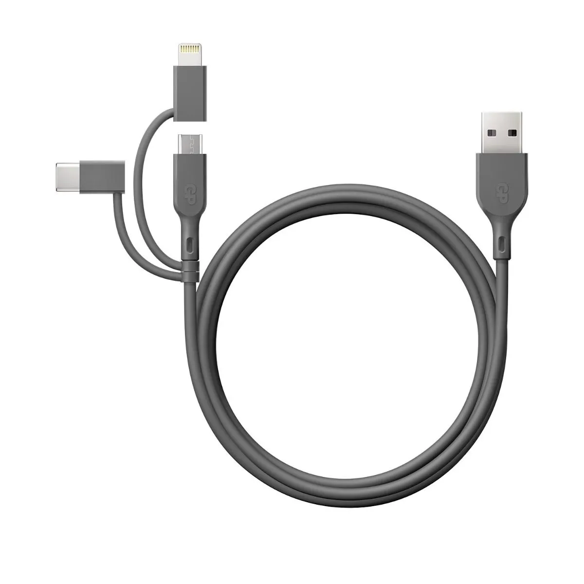 GP Cable USB-A to USB-C 3-in-1 Micro-USB + Lightning CY1N 1m