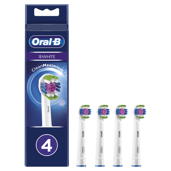 Oral-B 3D White - borsthuvud, 4st