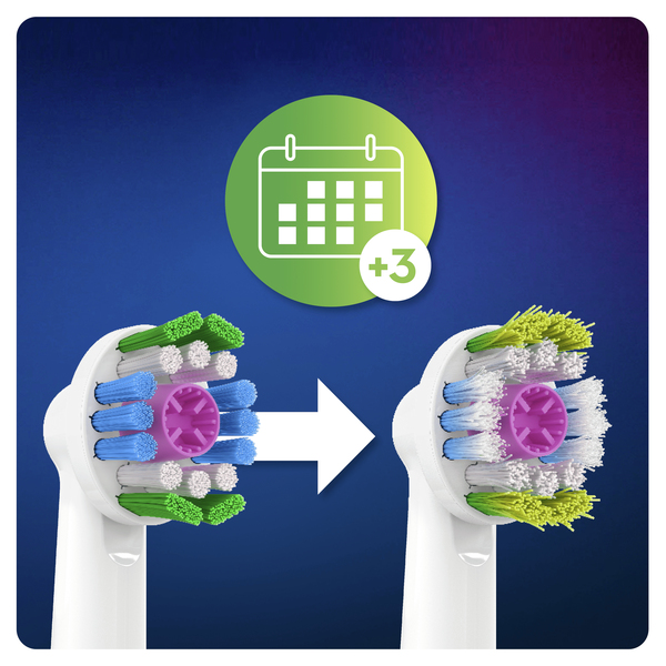 Oral-B 3D White - brush head, 4pcs