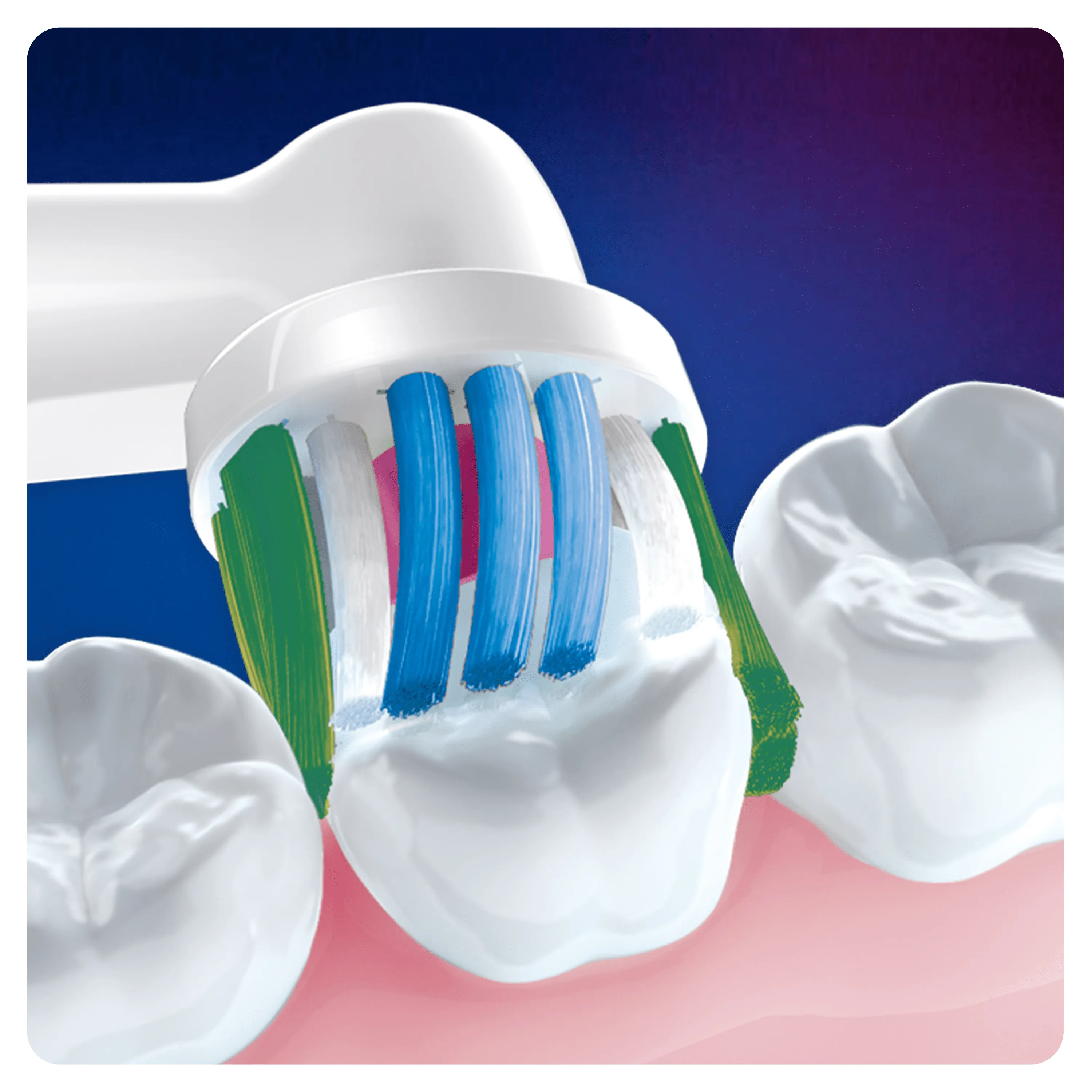 Oral-B 3D White - borsthuvuden, 4 st