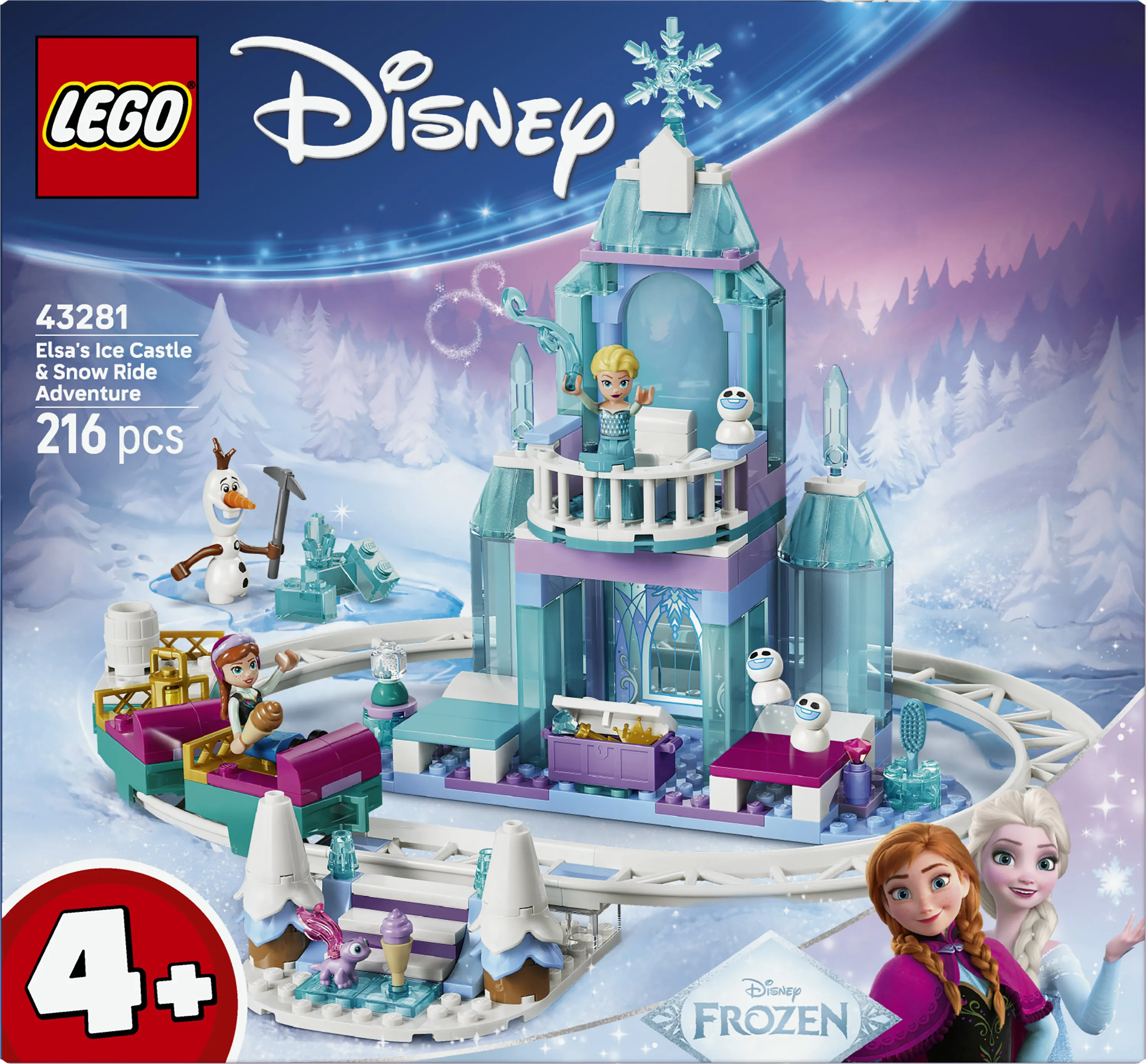 LEGO Disney Elsa's Ice Castle and Snowy Sleigh Adventure 43281