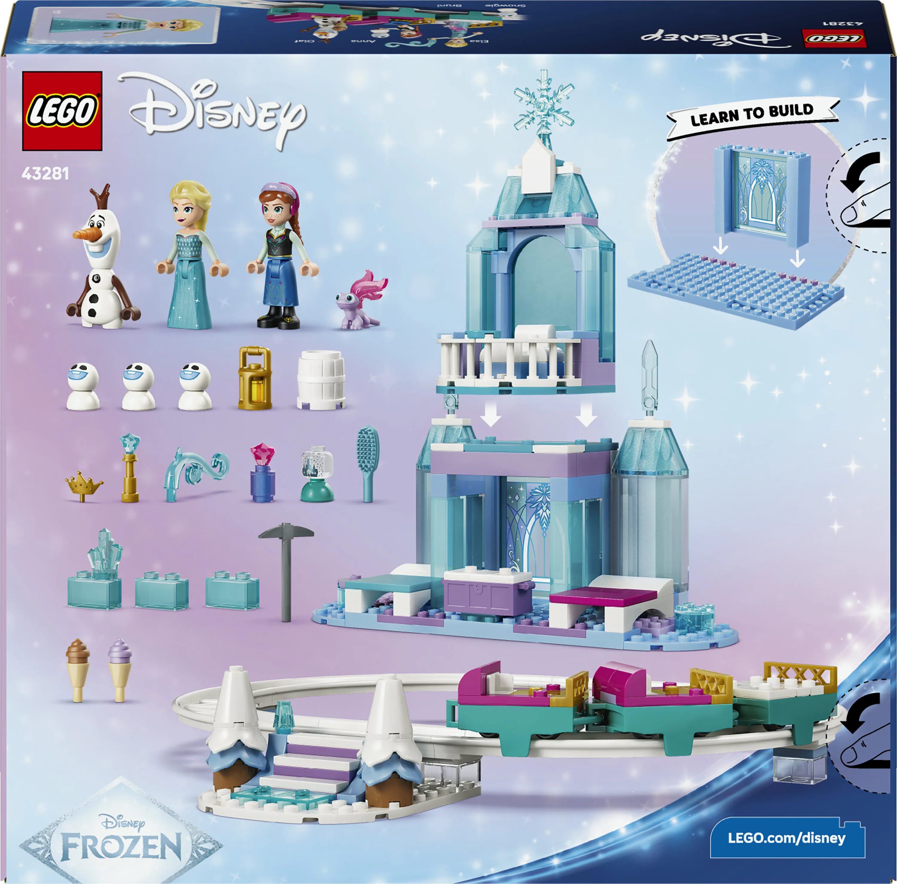 LEGO Disney Elsa's Ice Castle and Snowy Sleigh Adventure 43281