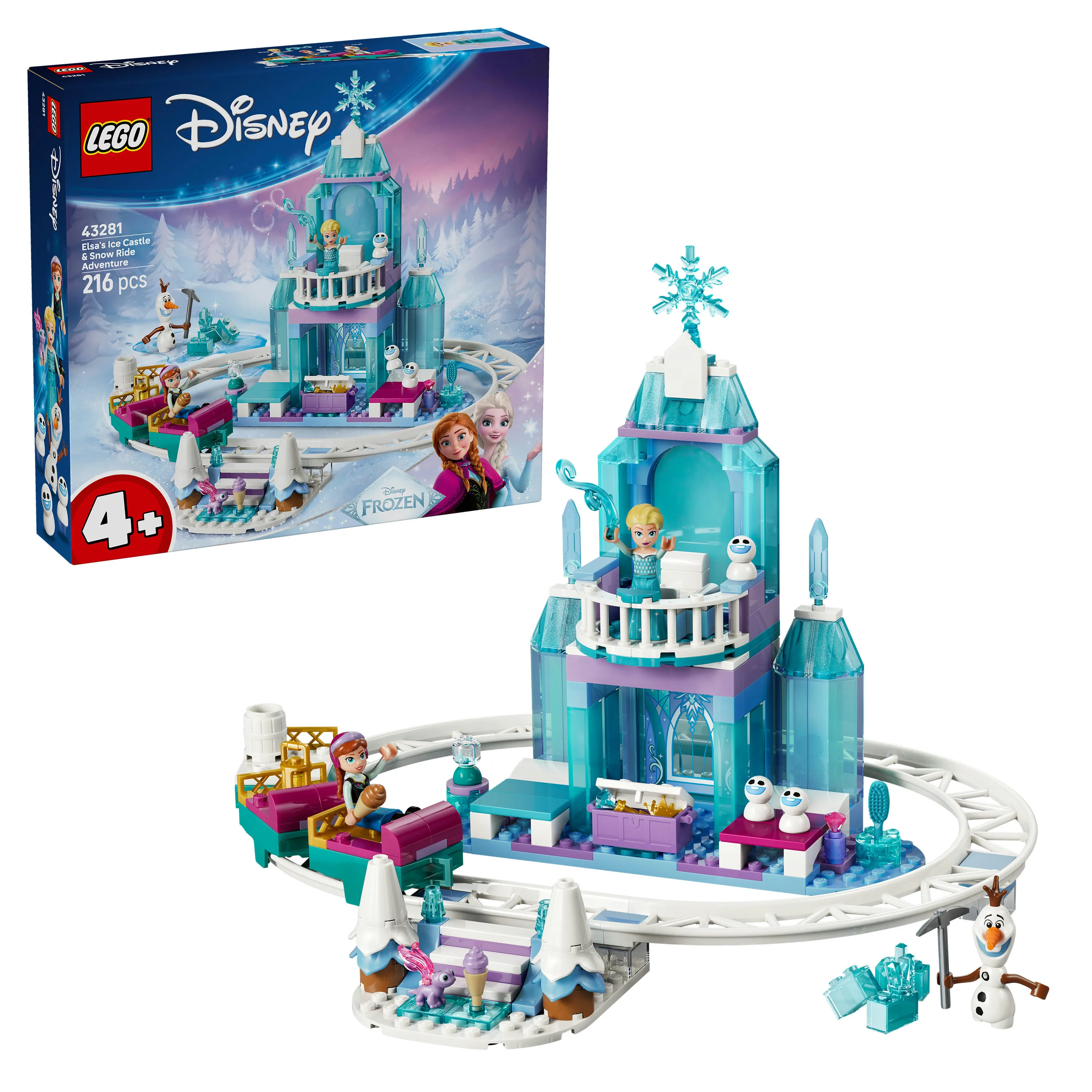 LEGO Disney Elsa's Ice Castle and Snowy Sleigh Adventure 43281
