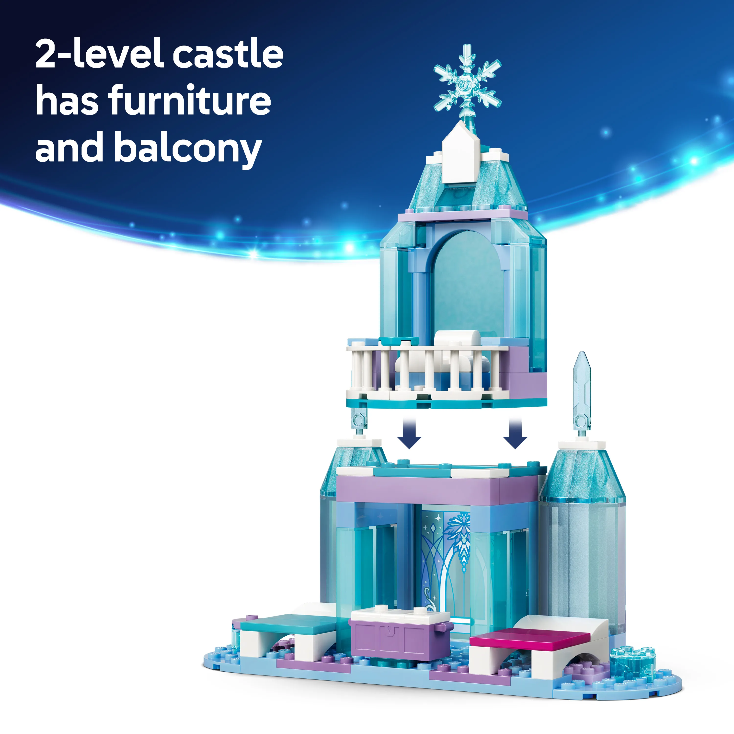 LEGO Disney Elsa's Ice Castle and Snowy Sleigh Adventure 43281