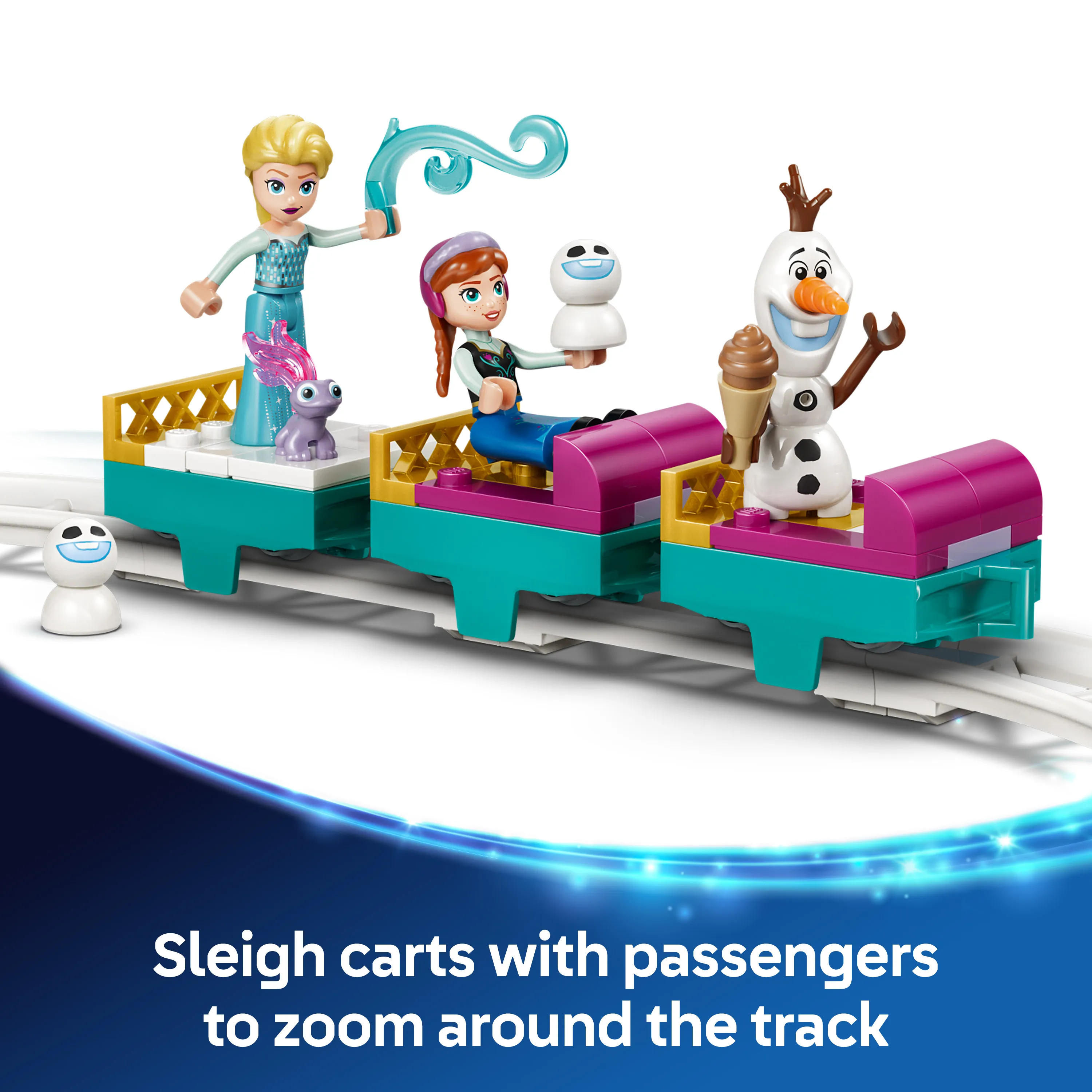 LEGO Disney Elsa's Ice Castle and Snowy Sleigh Adventure 43281