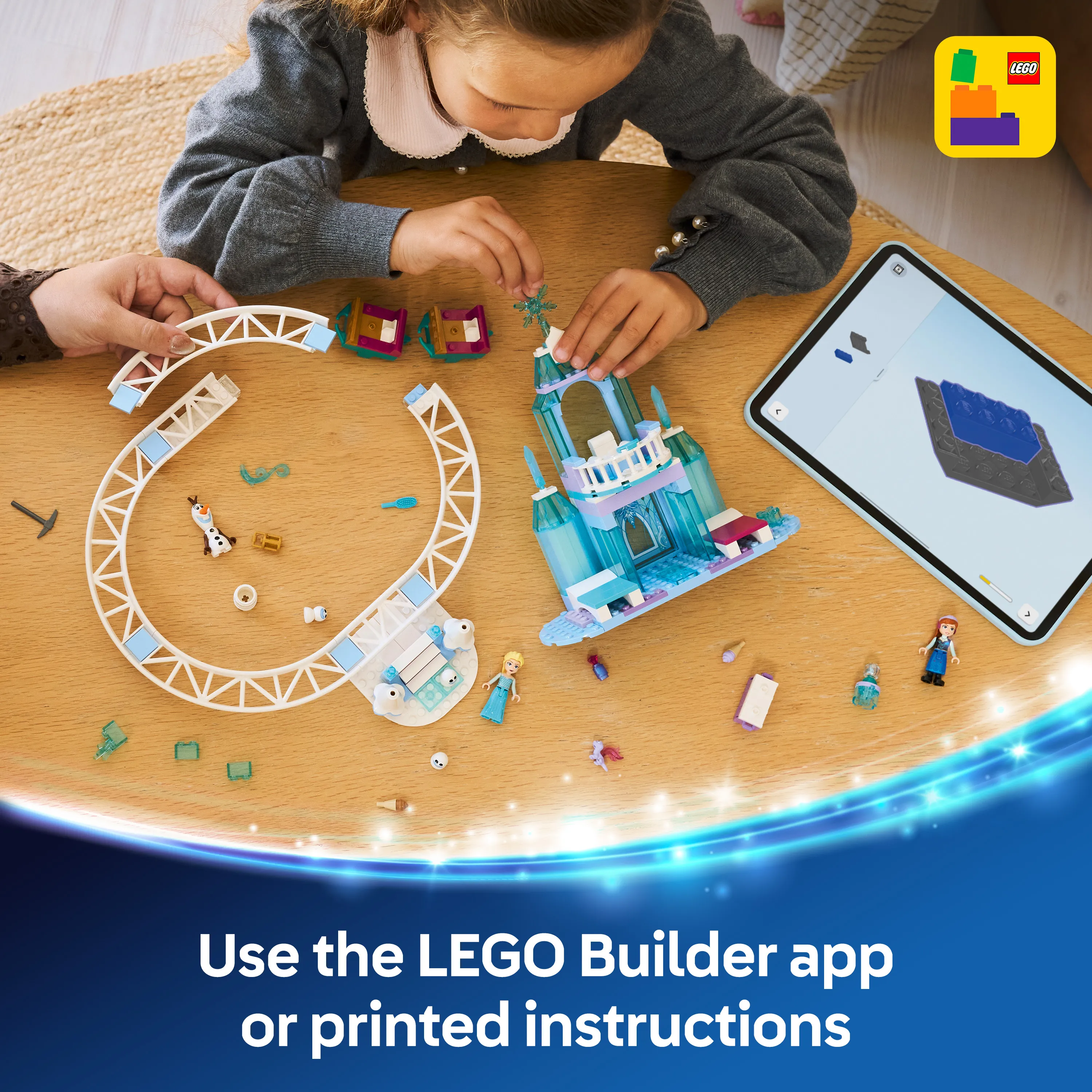 LEGO Disney Elsa's Ice Castle and Snowy Sleigh Adventure 43281