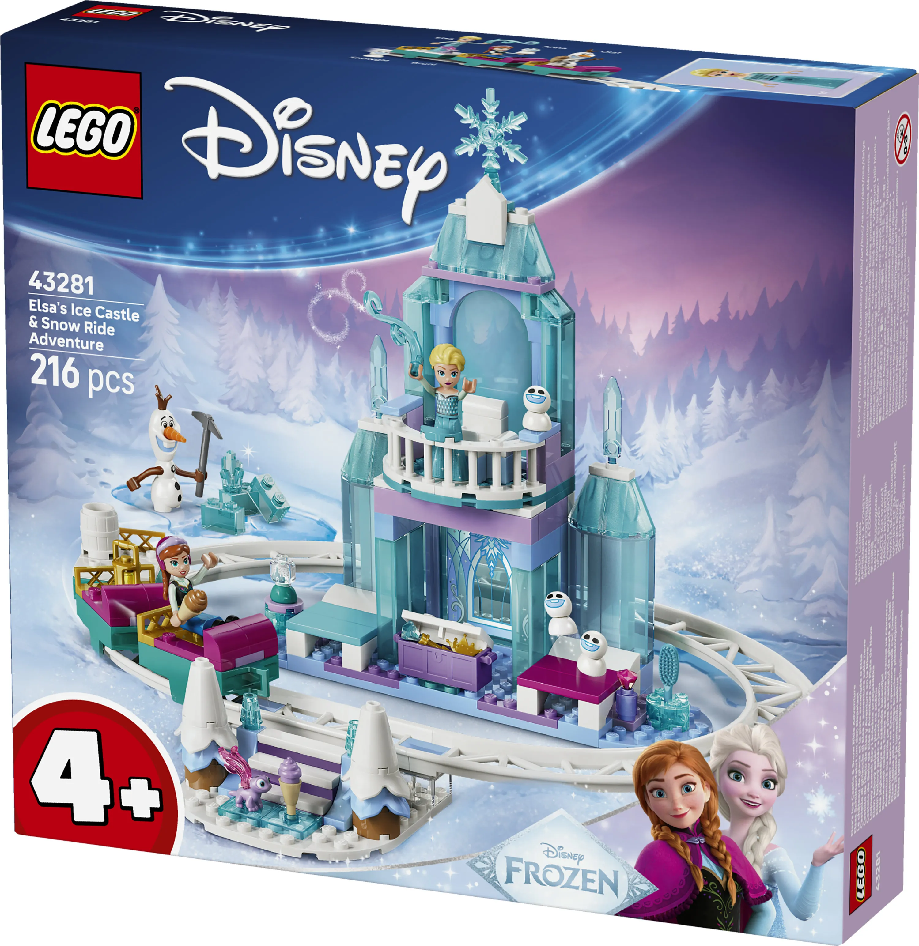 LEGO Disney Elsa's Ice Castle and Snowy Sleigh Adventure 43281