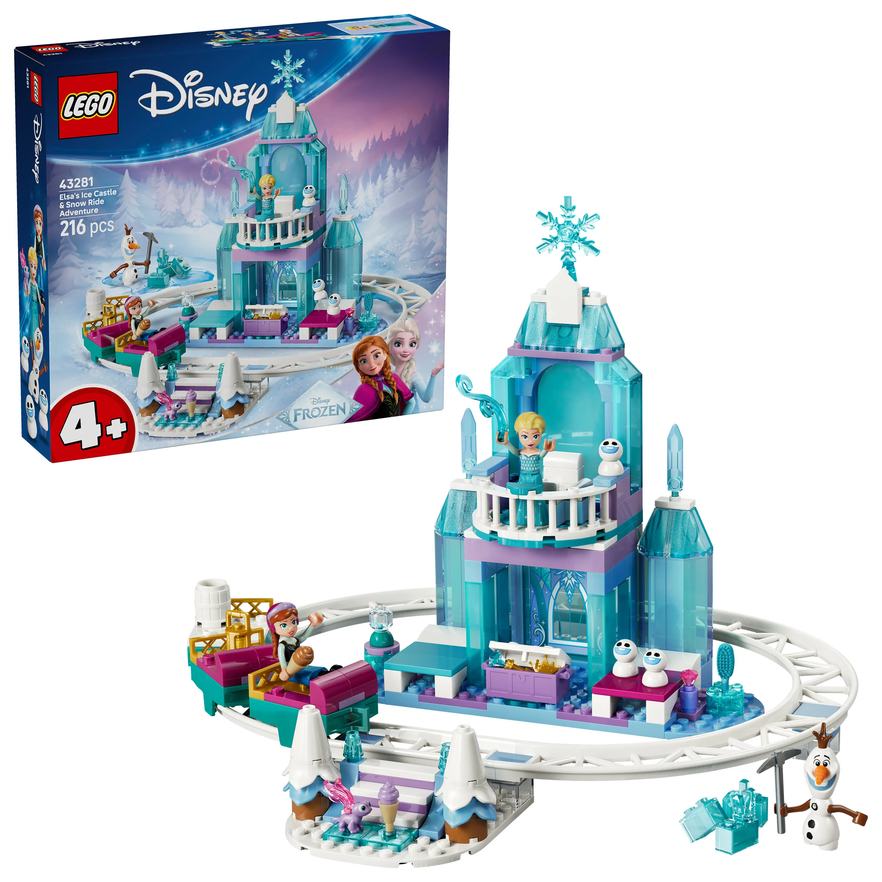 LEGO Disney Elsa's Ice Castle and Snowy Sleigh Adventure 43281